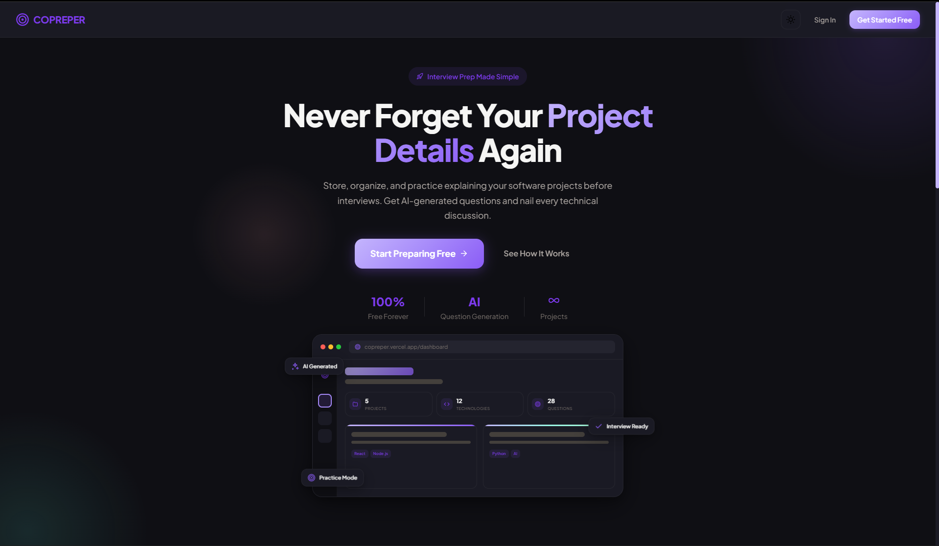 COPREPER Project Interface